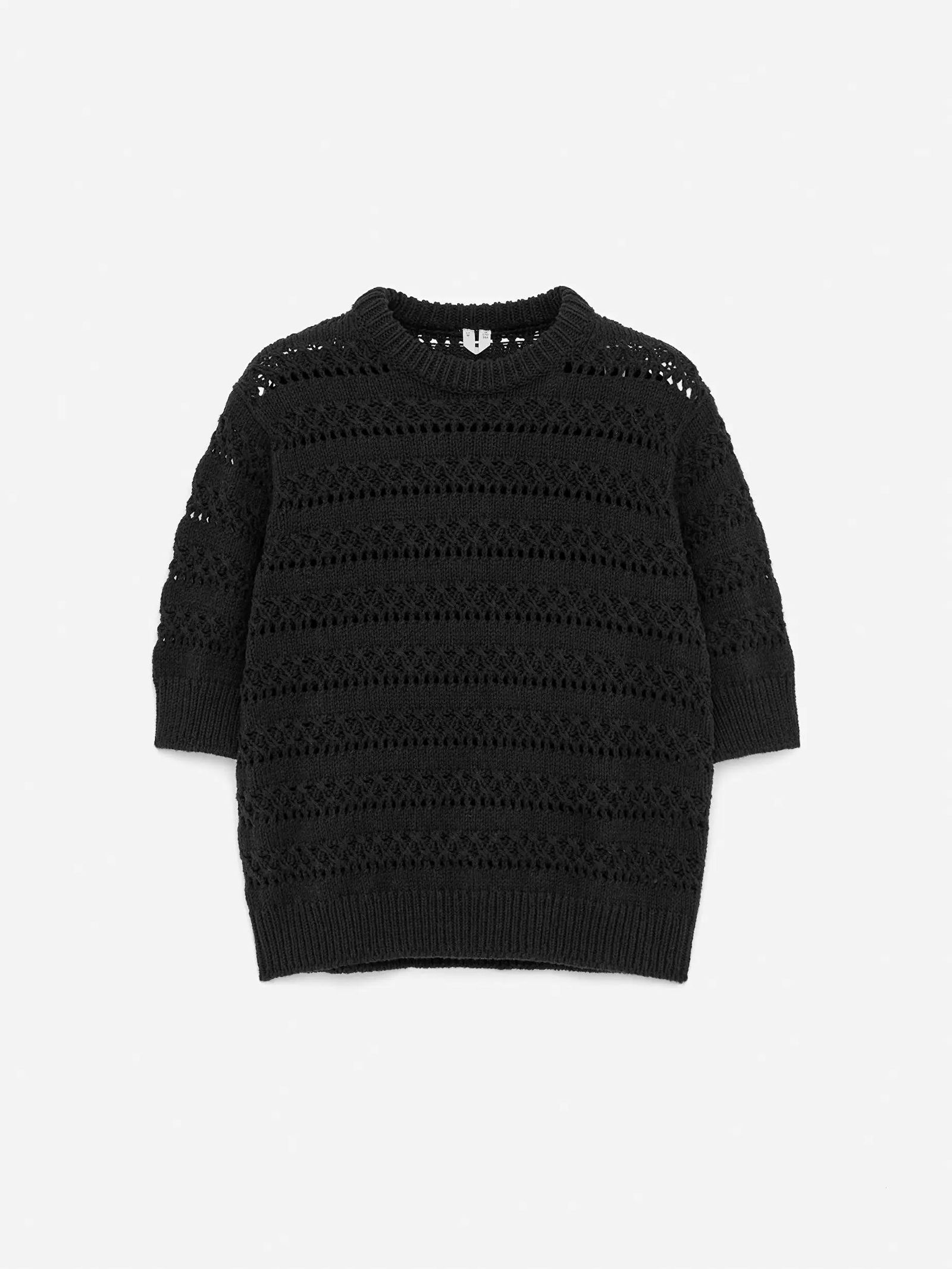 POLISHED OPEN KNIT TOP main image 0