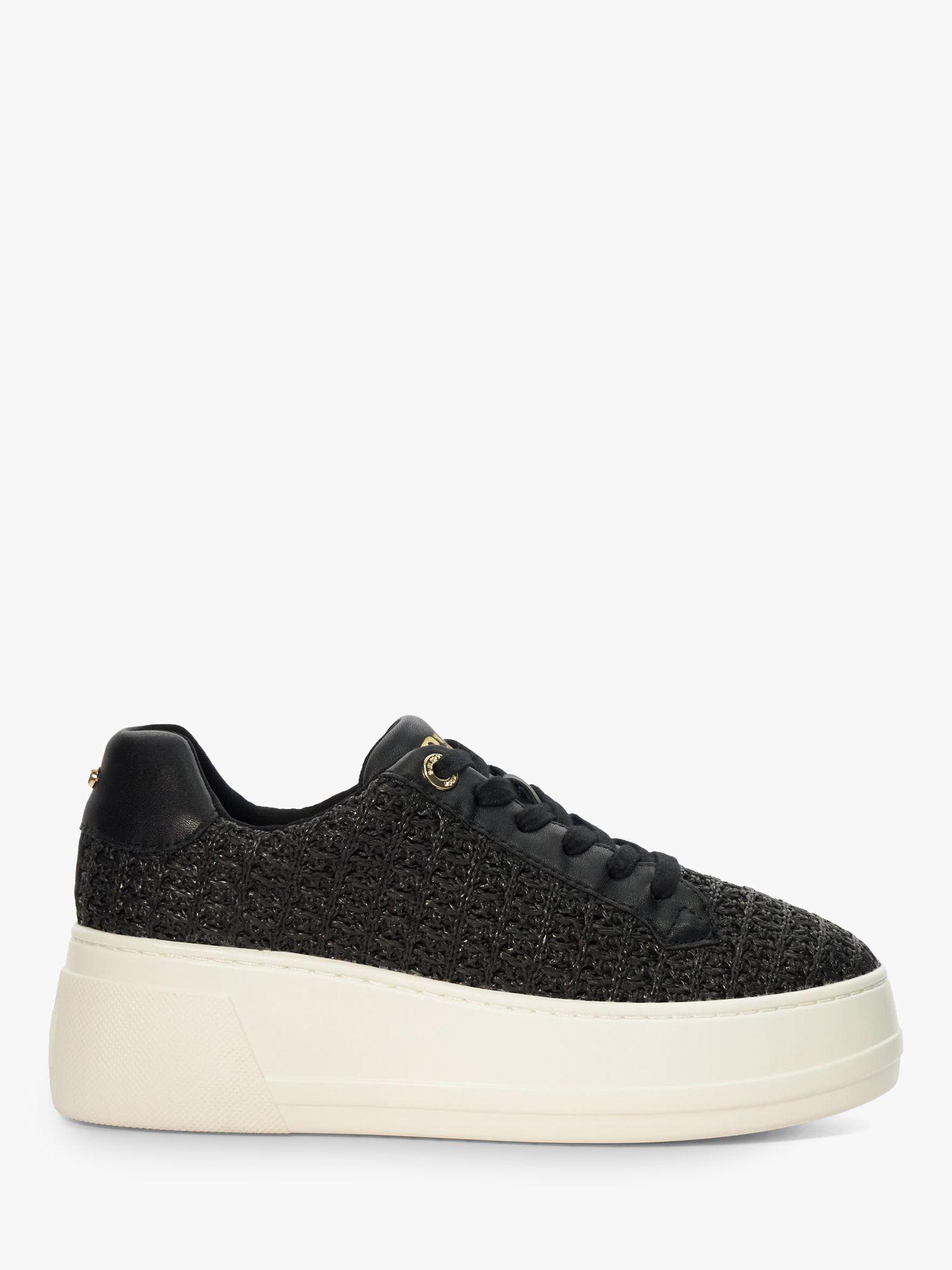 DUNE Episode Woven Flatform Trainers in Natural | endource