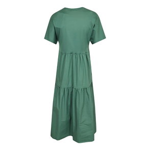 WEEKEND MAX MARA Cotton Poplin And Jersey Dress- Female- - Midi Dresses-  Black- XS- Dresses | endource