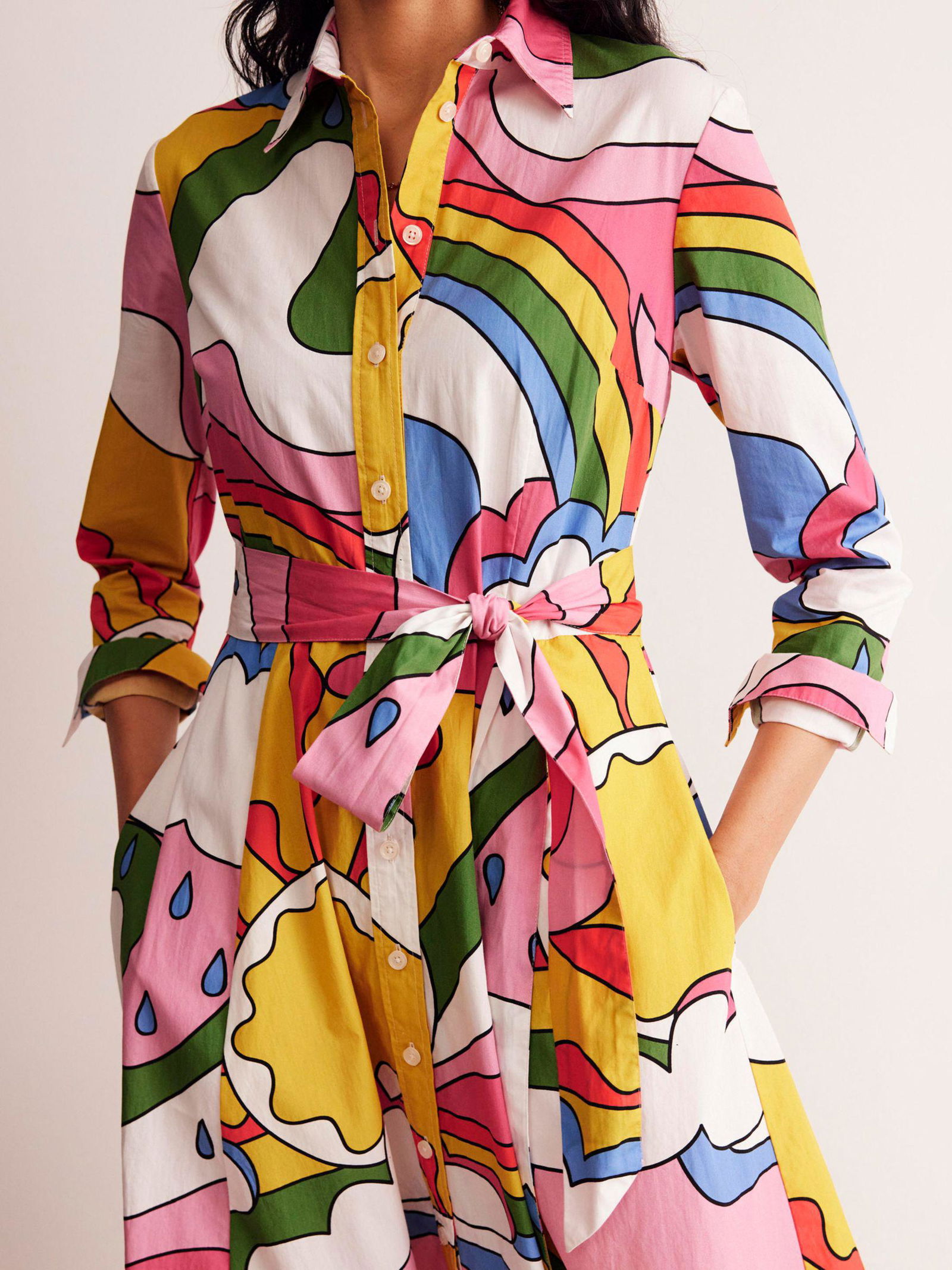 amy cotton midi shirt dress Buy Boden Purple Amy Cotton Midi Shirt Dress from Next USA
