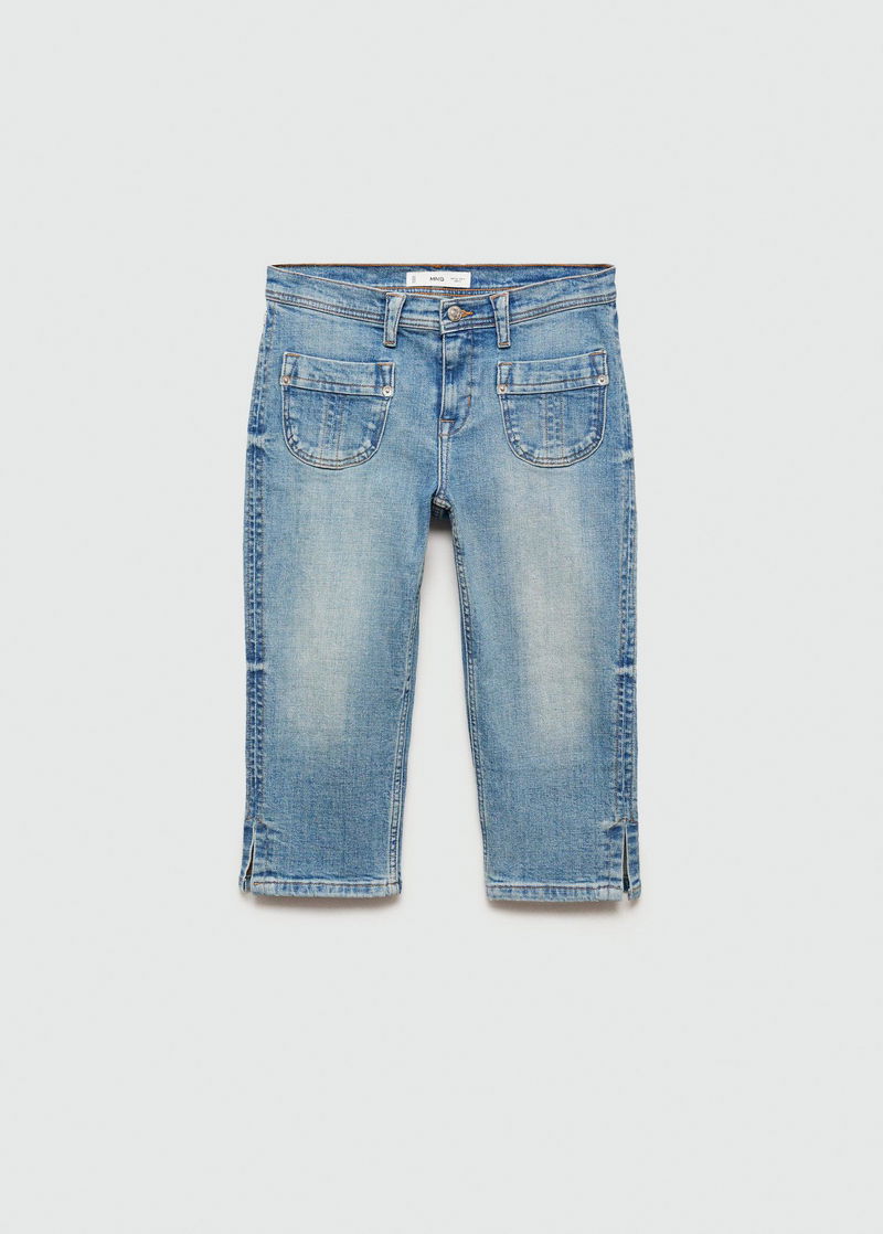 MANGO Straight-Fit Capri Jeans endource