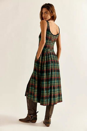 FREE PEOPLE Palma Printed Midi Dress | endource
