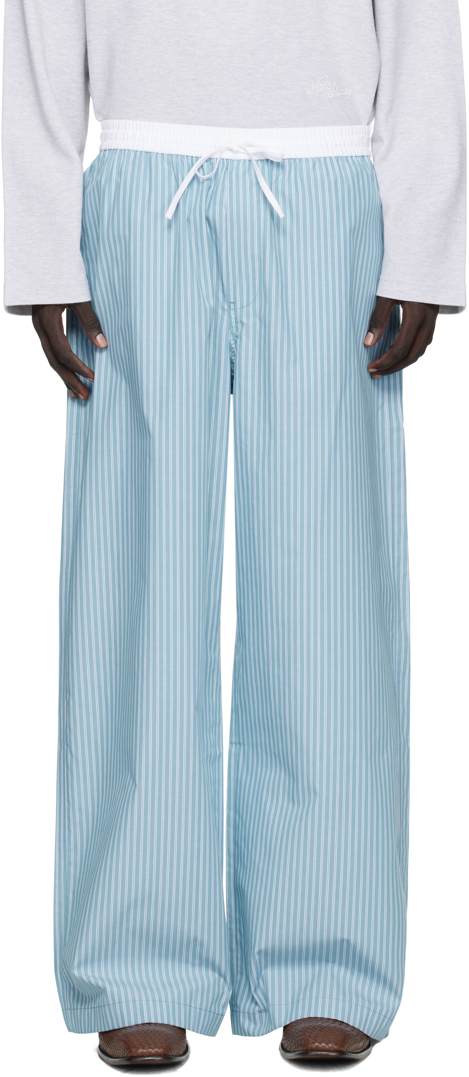 Yerse Cotton Trousers, Stripes