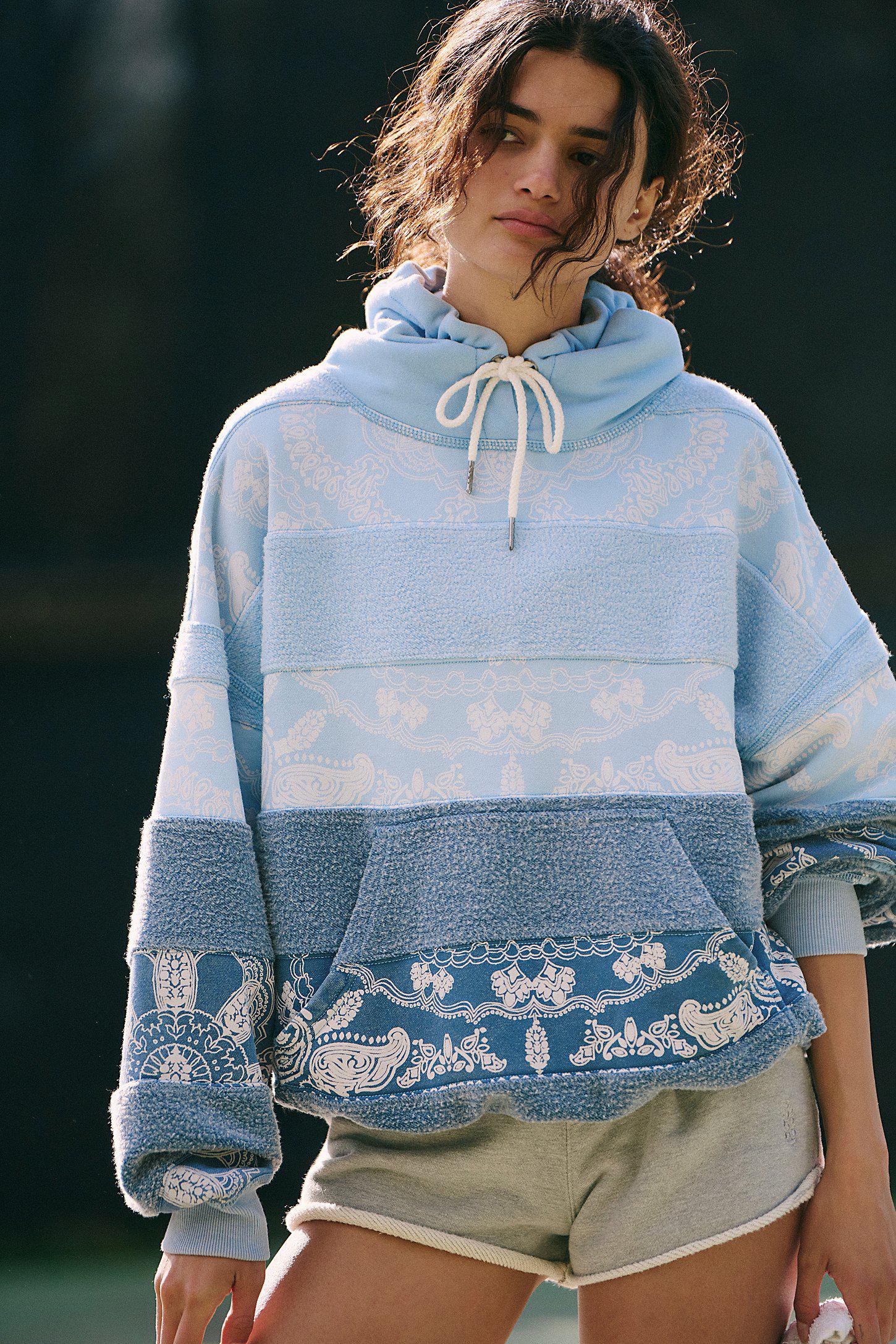 FREE PEOPLE FP Movement Final Call Bandana Logo Hoodie endource