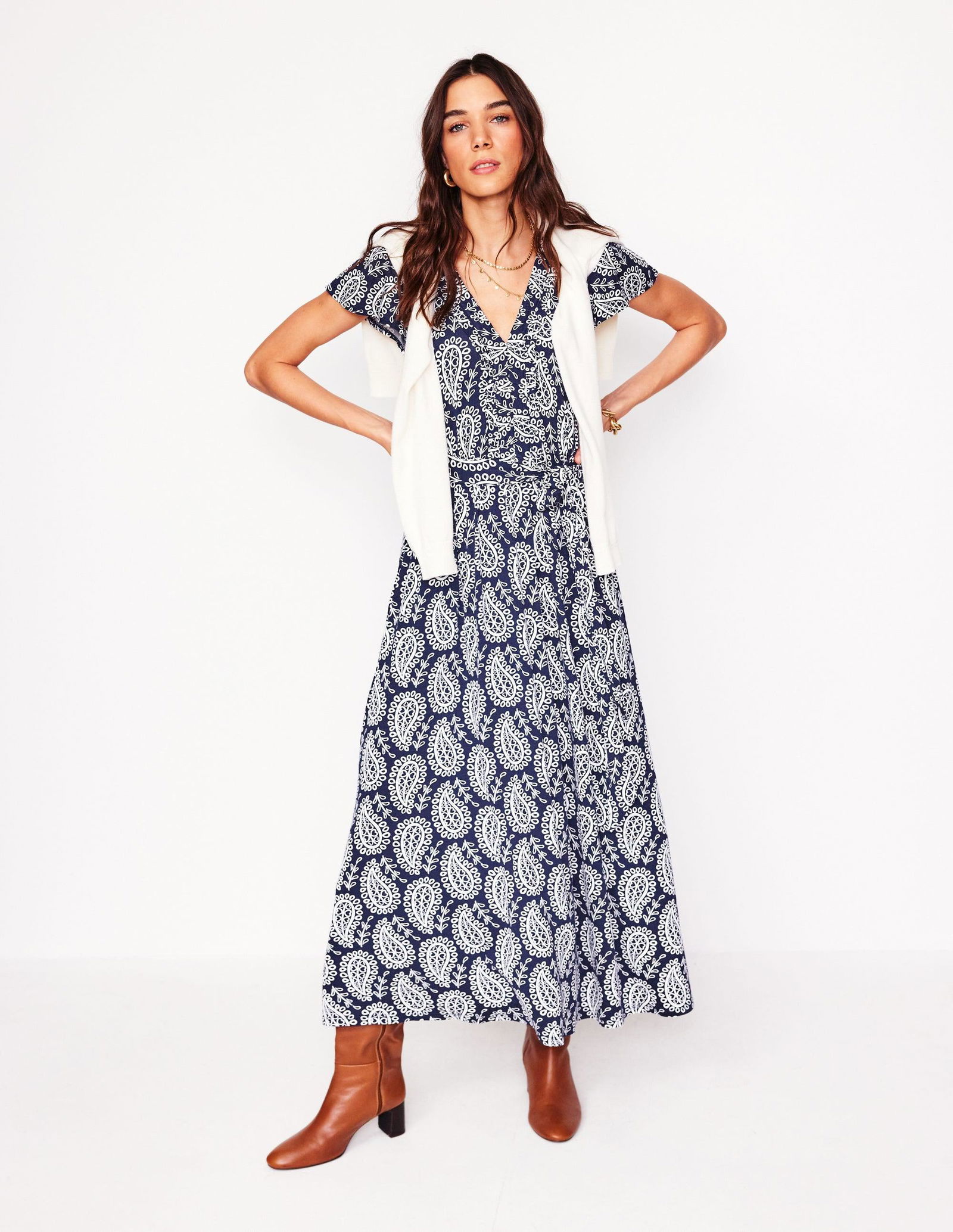BODEN Nicola Jersey Tea Dress | endource