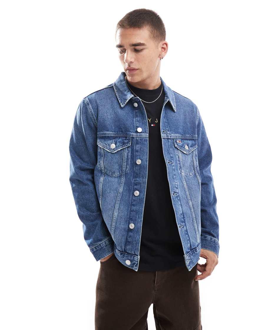 Varsity Jacket Trucker Jacket Tommy Jeans Coat Men LCW Jeans