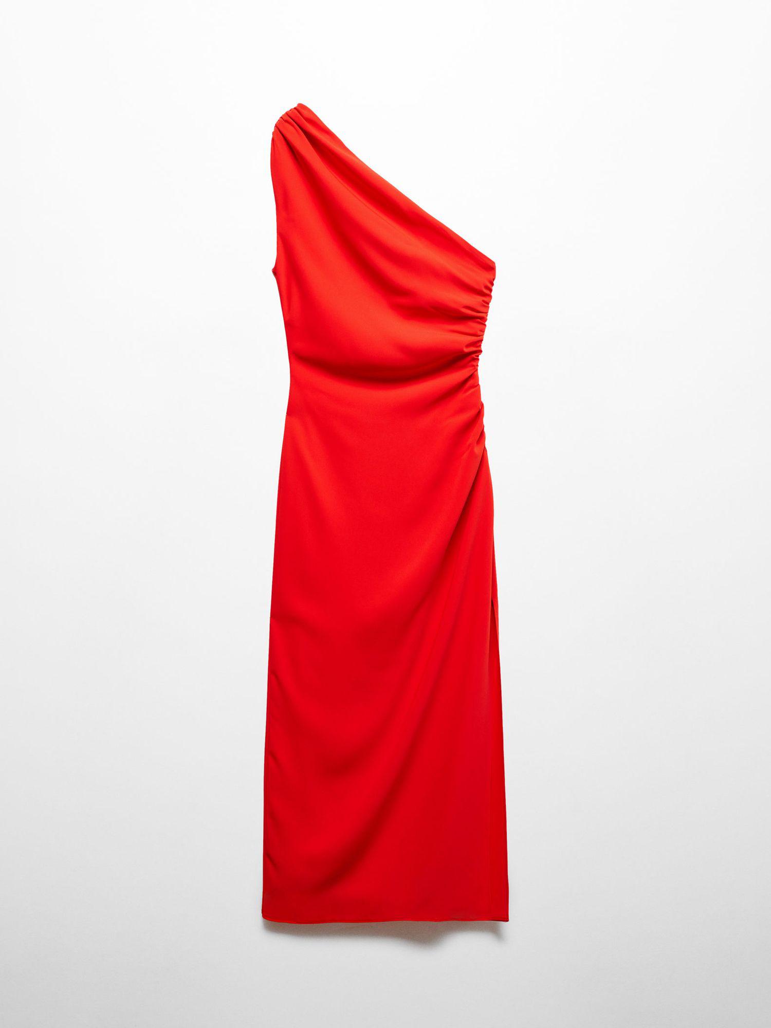 strapless open back dress BCBGMaxazria NEW Size 0 Jonesy Coral One Shoulder Dress – FABULUX main image 0