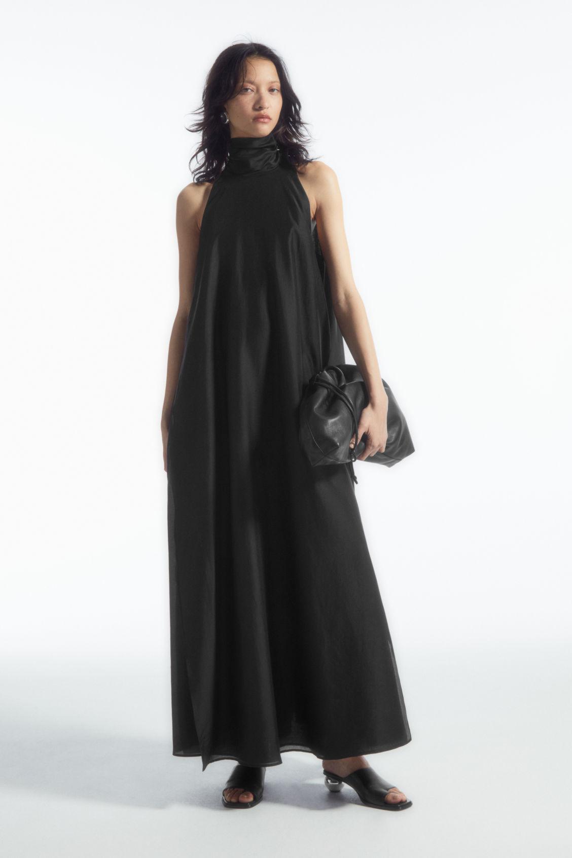COS Halterneck A-Line Maxi Dress | endource
