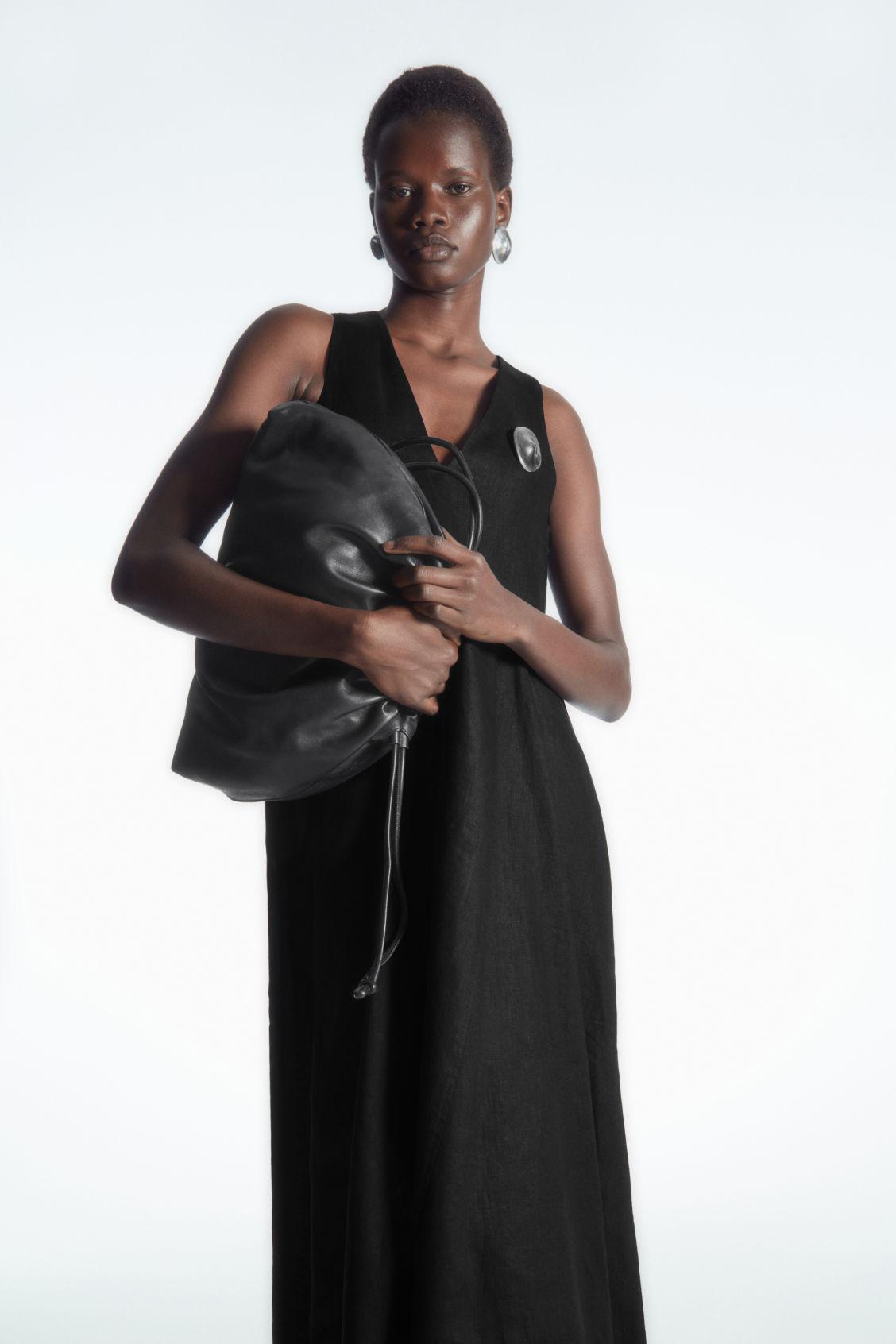 COS Pleated Linen Maxi Dress | endource