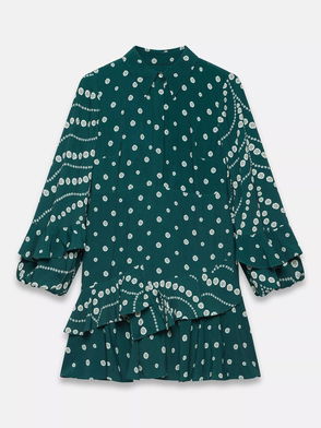 MINT VELVET Ruffle Boho Mini Dress | endource