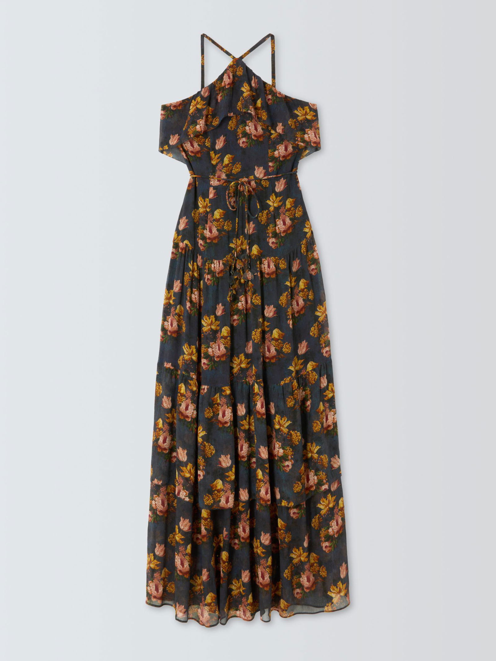 PAIGE Calypso Floral Crinkle SIlk Dress endource