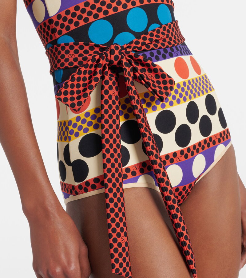 Valentino polka-dot bikini with a tied satin ribbon
