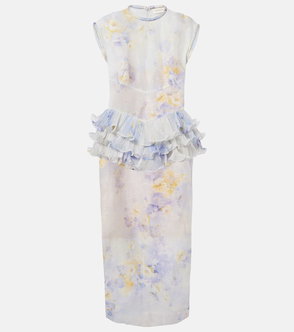 ZIMMERMANN floral-printed ruffled dress