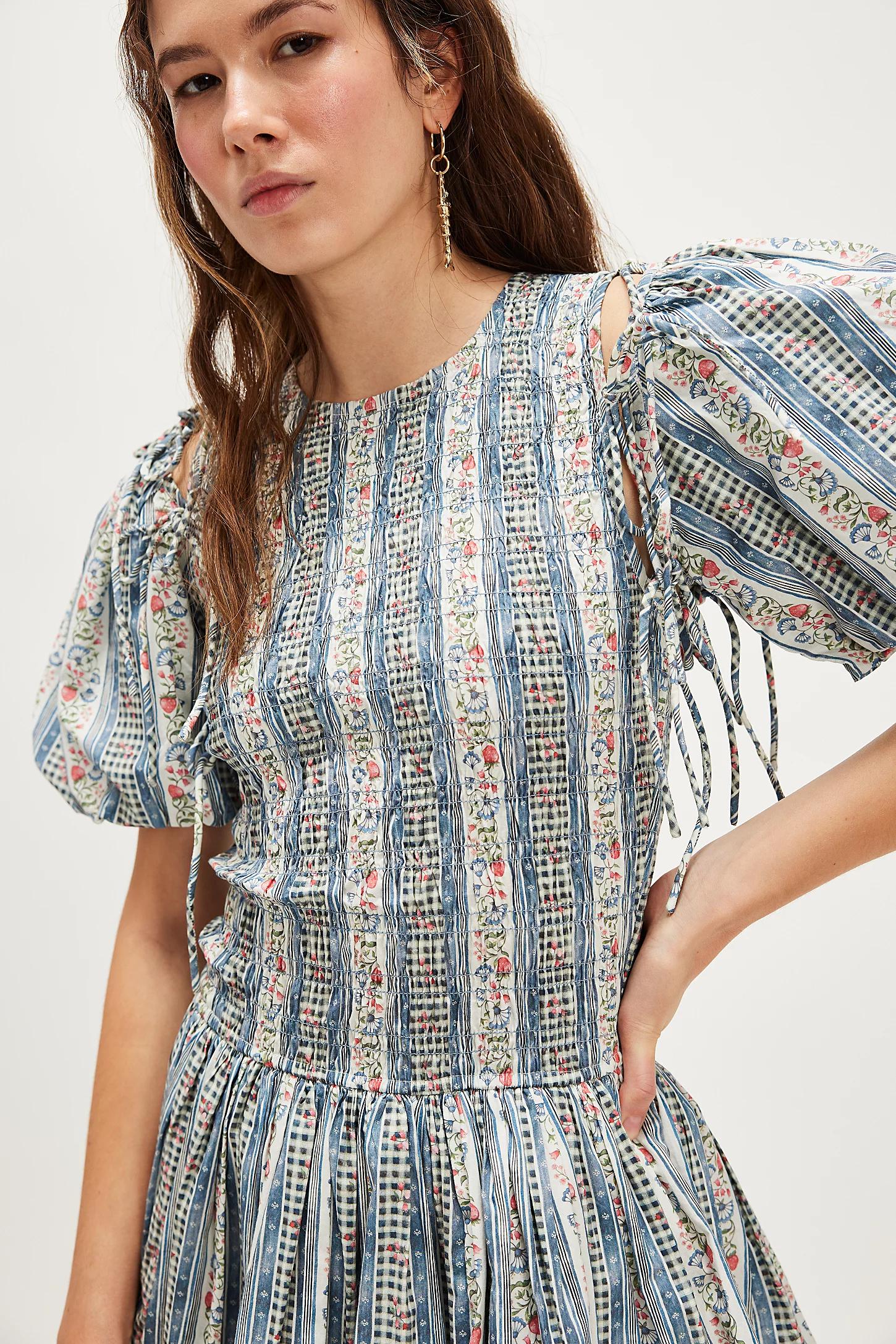 for love and lemons dolly mini dress Dolly Denim Dot Mini Dress For Love & Lemons Cedar & Lily Clothier
