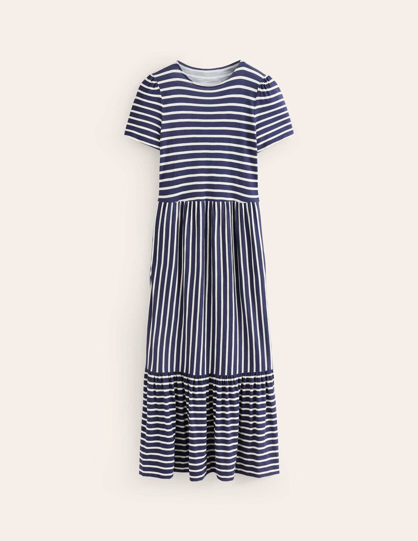 BODEN Emma Tiered Jersey Midi Dress | endource