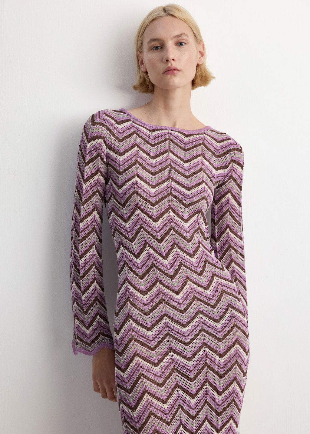 MANGO Long Flared Knitted Dress | endource MANGO Long Flared Knitted Dress | endource