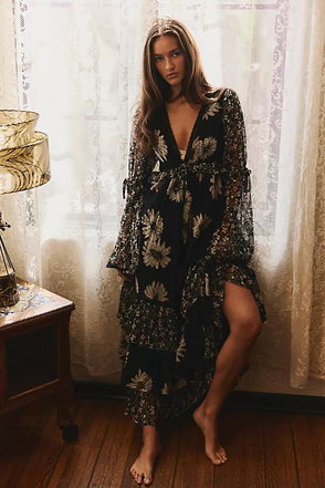 FREE PEOPLE FP One - Ciella Printed Maxi Dress | endource