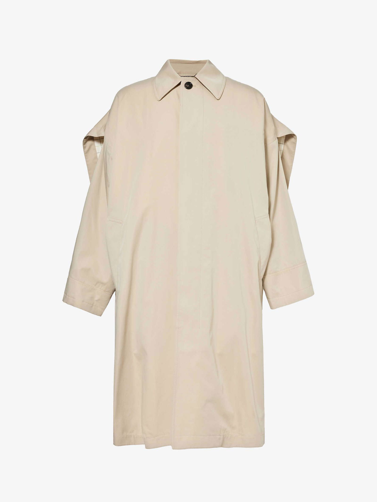 BOTTEGA VENETA Spread-Cotton And Silk-Blend Cape | endource