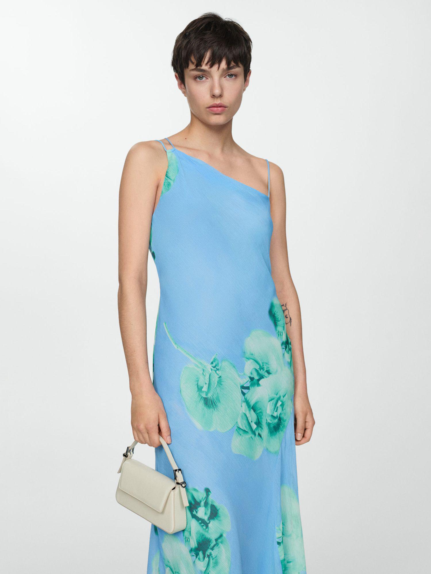 asymmetrical floral dress mango Philo Asymmetric Maxi Vida Maxi Dress Salmon Tamanho:XS A draped midi dress