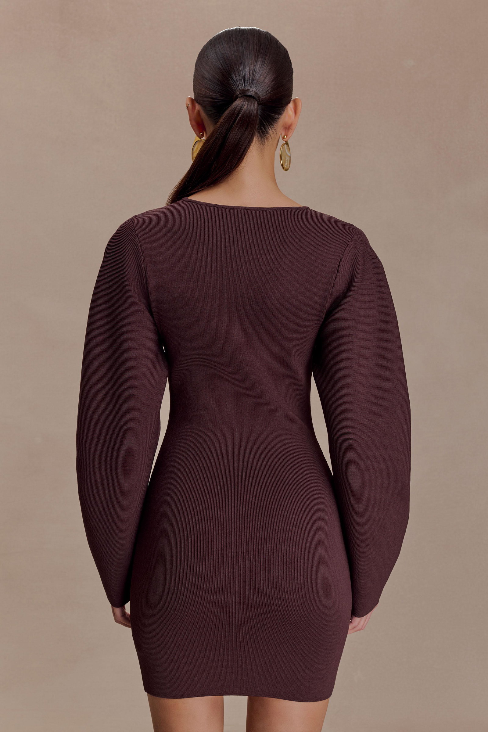 billy knit dress 35% off Meshki Balloon Sleeve Mini V-Day2025