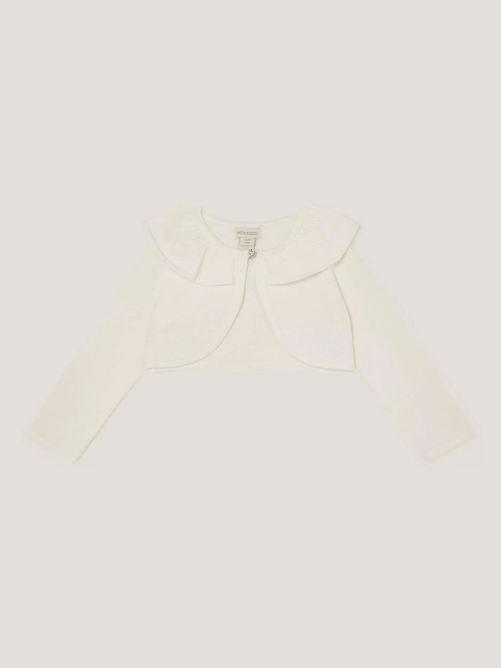 Monsoon Baby Cotton One-Button Cardigan endource