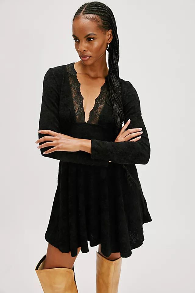 long sleeve ruffle dress mini Norma Kamali Long Sleeve Deep V Ruffle Mini Dress