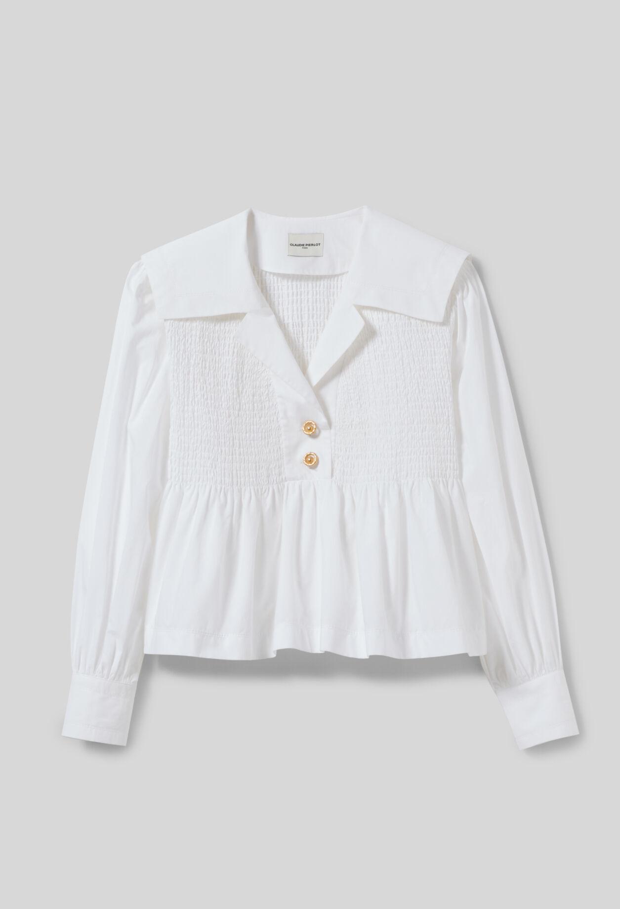Blouse Claudie Pierlot à Fleurs - Taille 36/S - Manches 3/4 - État Comme Neuve