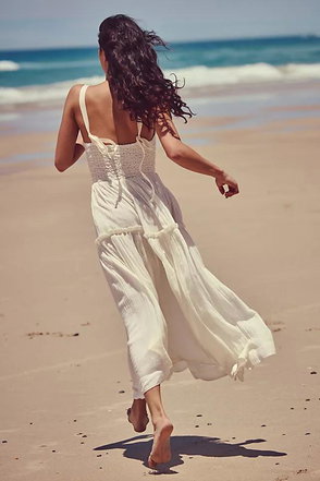 chinese dress ladies Lysette Maxi- Tea Combo ~ Free People – Arizonia Rose main image 0
