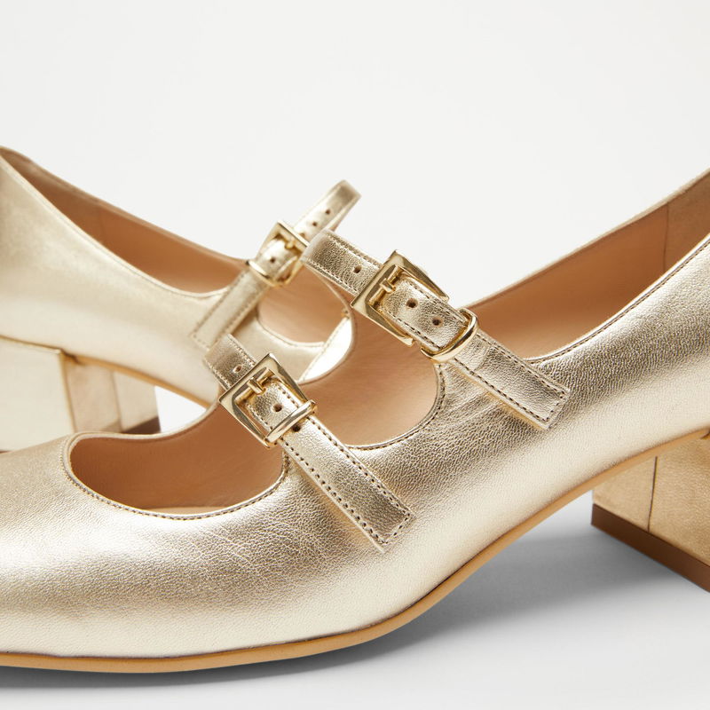 RUSSELL BROMLEY Jane Low Block Mary Jane Heel endource