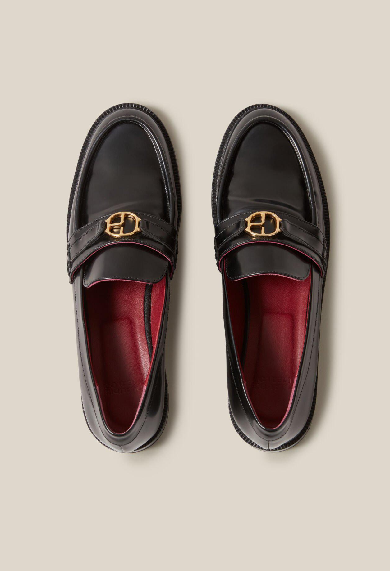CLAUDIE PIERLOT Patent Leather Loafers | endource