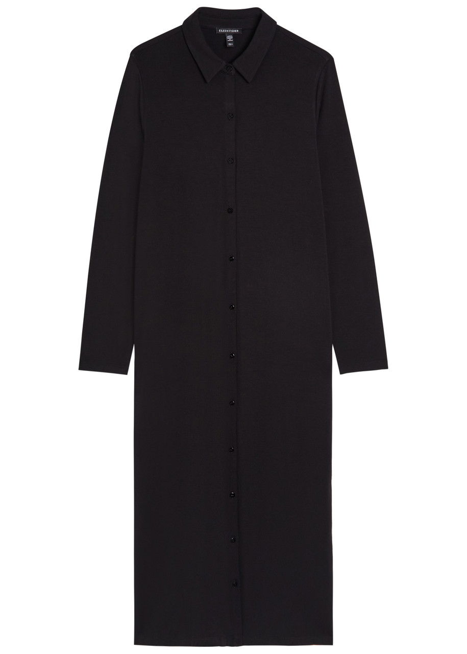EILEEN FISHER Stretch Midi Shirt Dress | endource