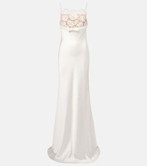 chinese dress ladies Constance Strapless Lace Maxi Dress