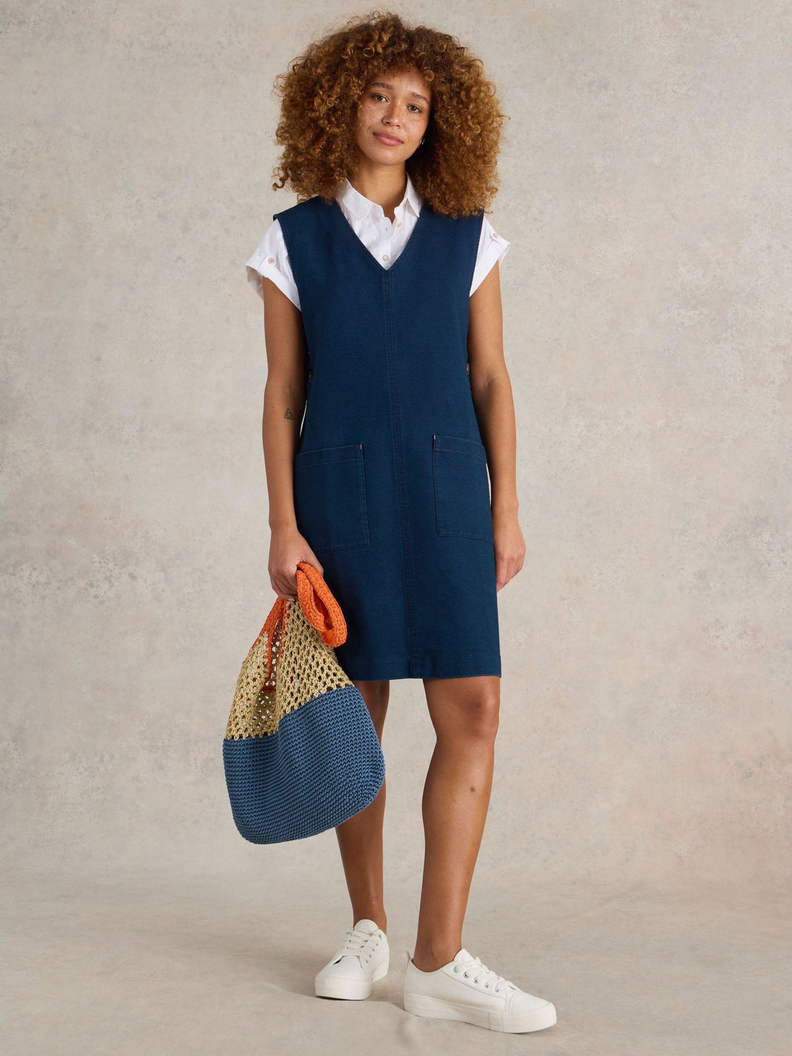 white stuff denim pinafore dress Buy White Stuff Blue Rose Denim Pinny Dress from Next USA