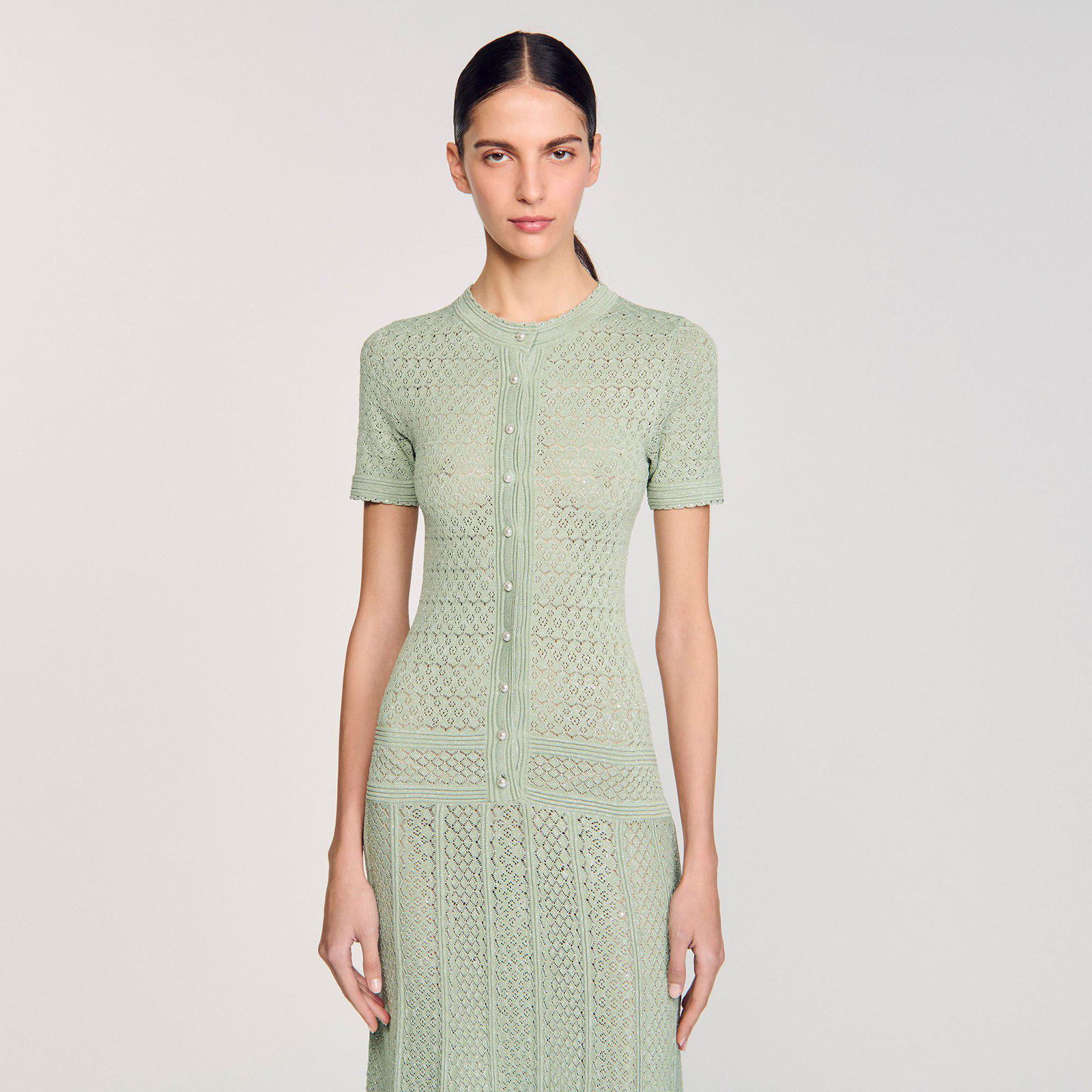 SANDRO Knit Maxi Dress | endource