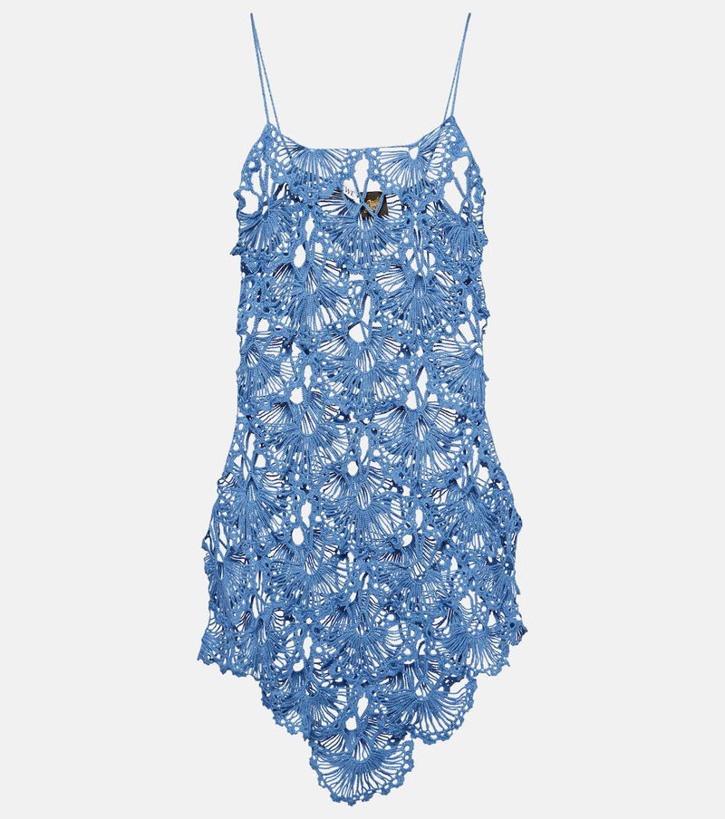 LOEWE Loewe x Paula's Ibiza - Crochet Cotton Minidress | endource