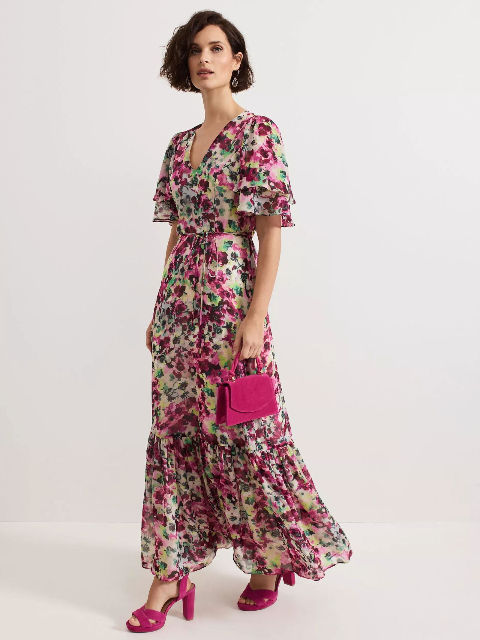 phase eight floral maxi dress PHASE EIGHT Violet Floral Maxi Dress