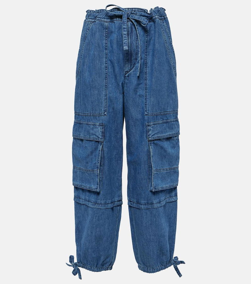 OFF-WHITE High-rise denim cargo pants