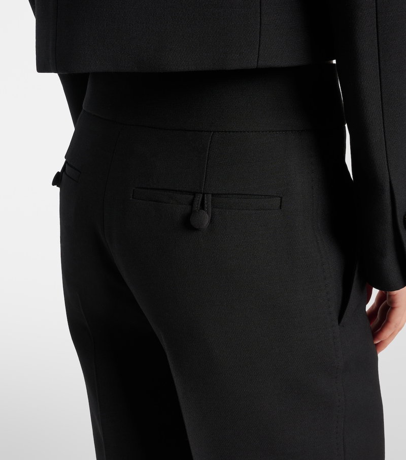 Valentino black tailored trousers, back detail
