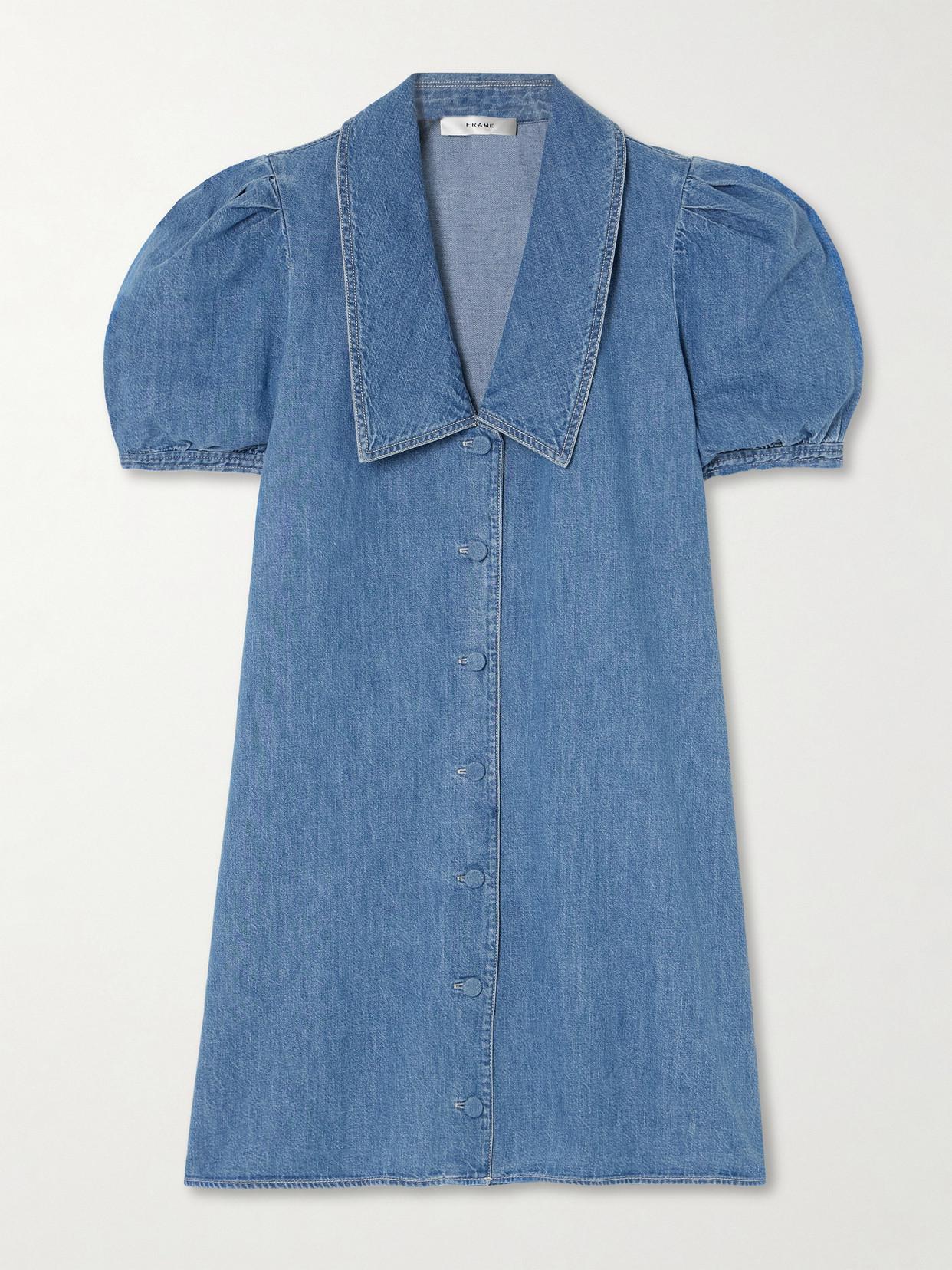 frame denim sailor dress 50% off The Mini Size:XS/Small Mini Casual Dresses for vacation dresses Independent boutiques and contoured seam detailing