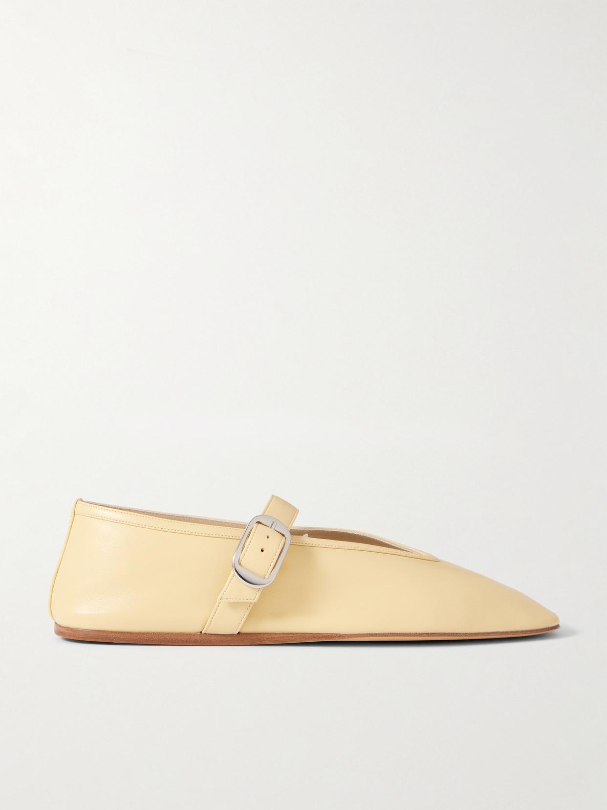 LE MONDE BERYL Stella Leather Mary Jane Ballet Flats | endource