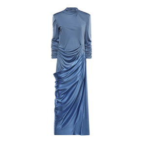 VALENTINO GARAVANI Cape-Effect Silk-Cady Midi Dress | endource