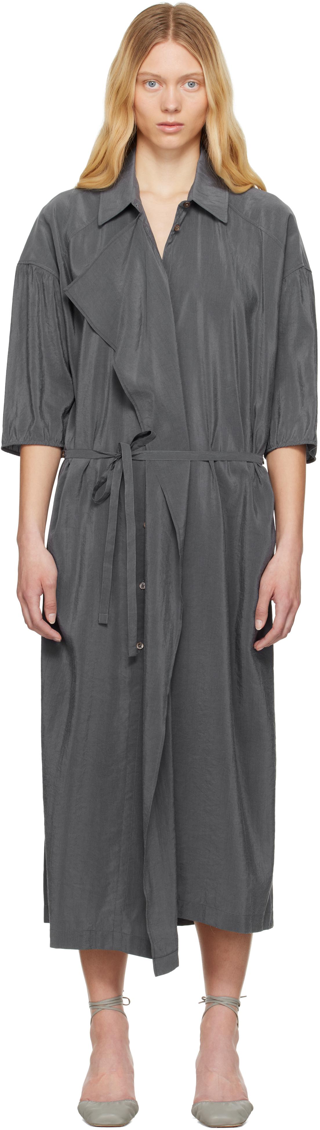 Lemaire Women's Asymmetrical Dress Grey main image 1