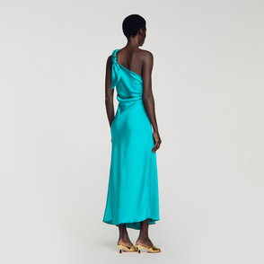 strapless open back dress SANDRO
