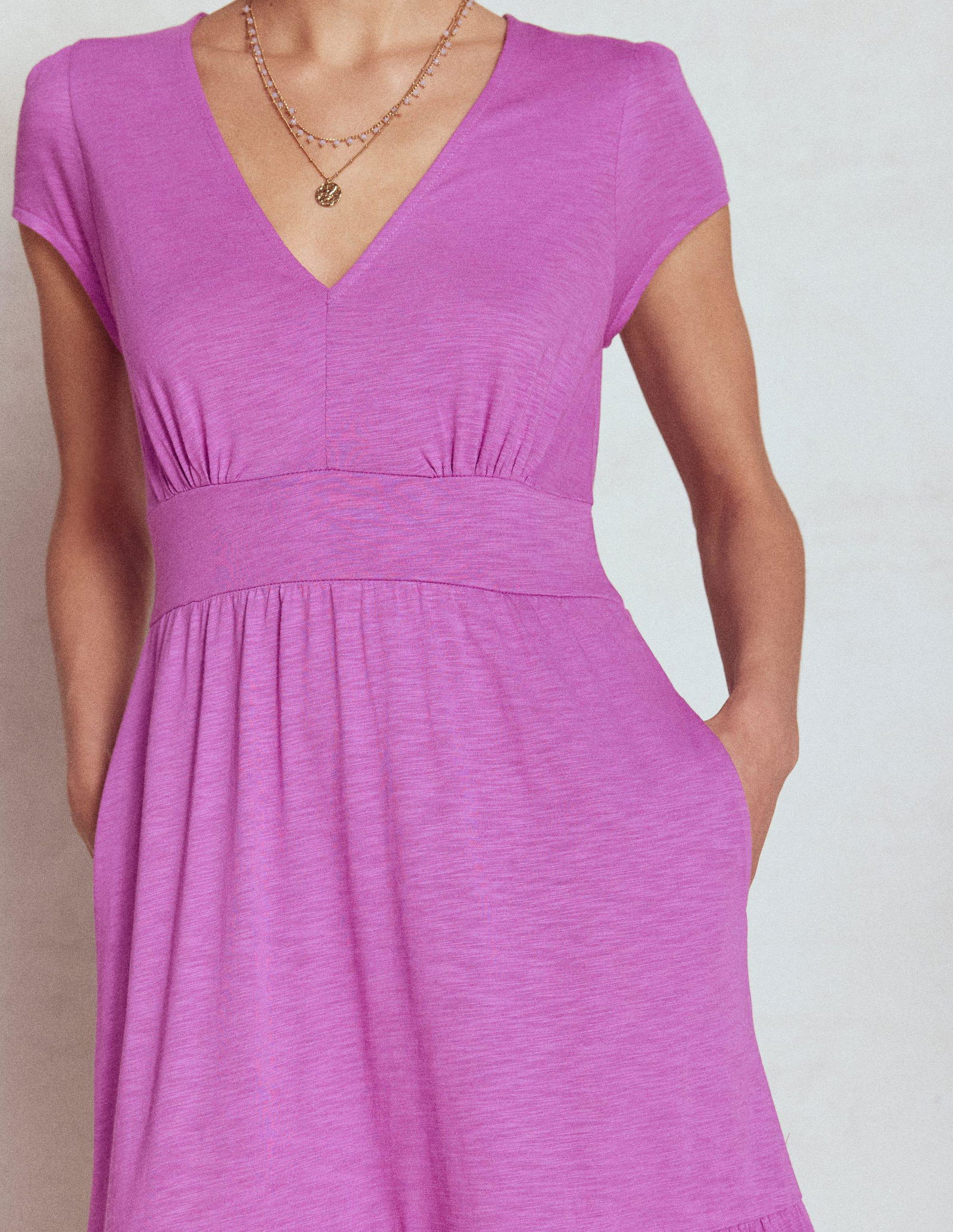 eloise tiered jersey dress BODEN Eloise Tiered Jersey Dress
