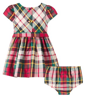 RALPH LAUREN Gingham Polo Pony Mesh Polo Dress | endource