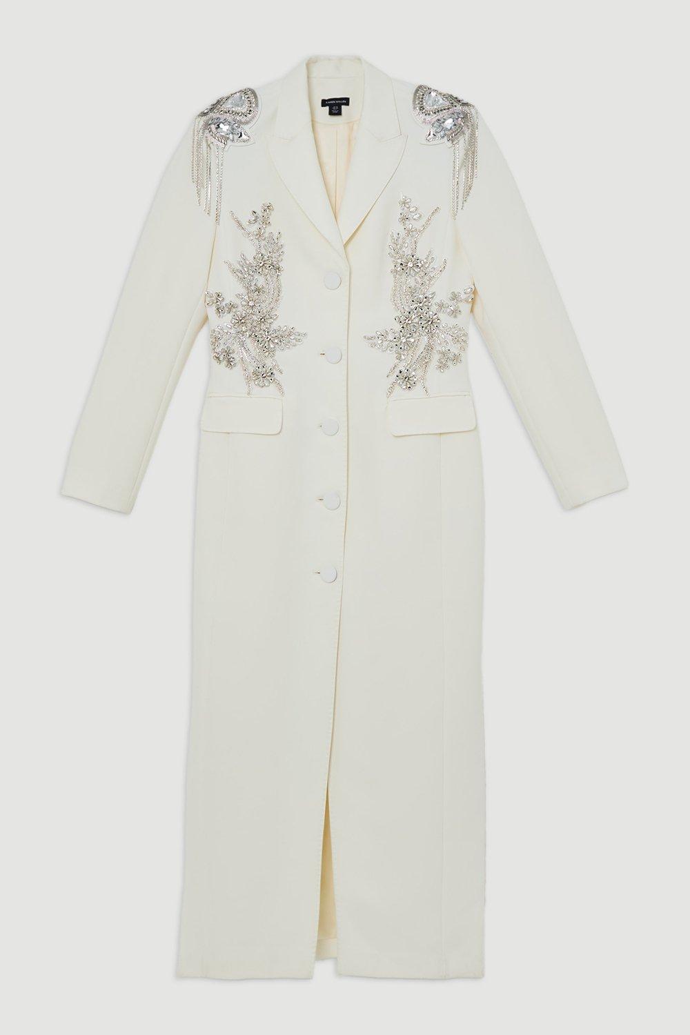 Tailored Tuxedo Dress Karen Millen Midi Tuxedo Dress Dresses Crystal Embellished Tailored Tuxedo Dress Karen Millen Midi Tuxedo Dress Dresses Crystal Embellished