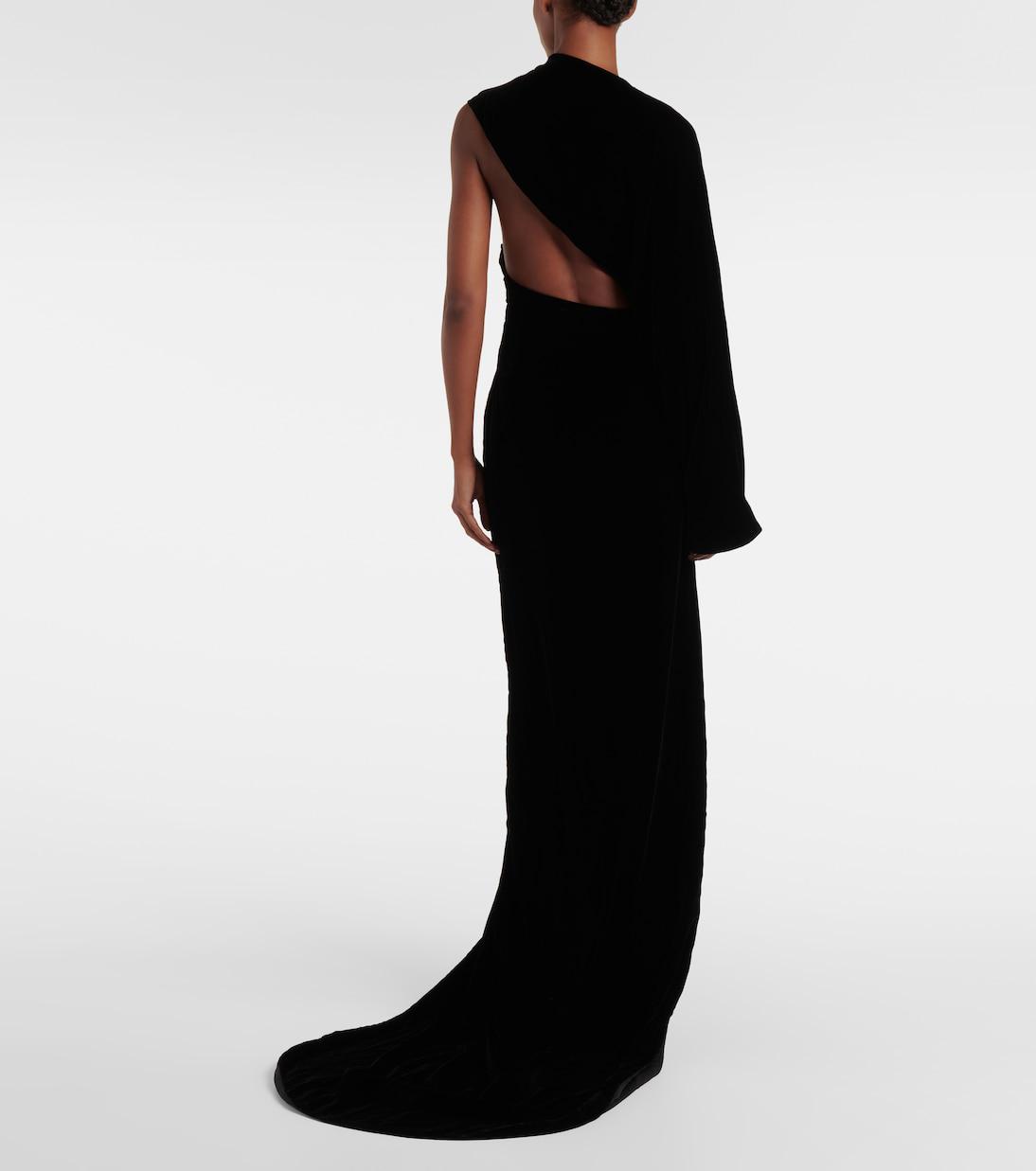 open lace back dress Alaa // Pleated One Shoulder Dress  VSP Consignment