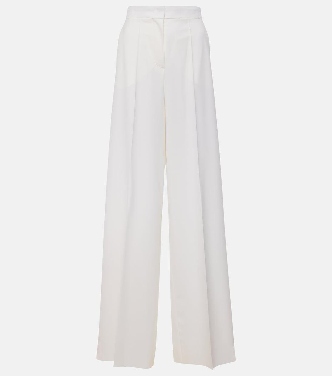 Max Mara 'Sesamo Carrot' Black Virgin Wool Tela Pants Women