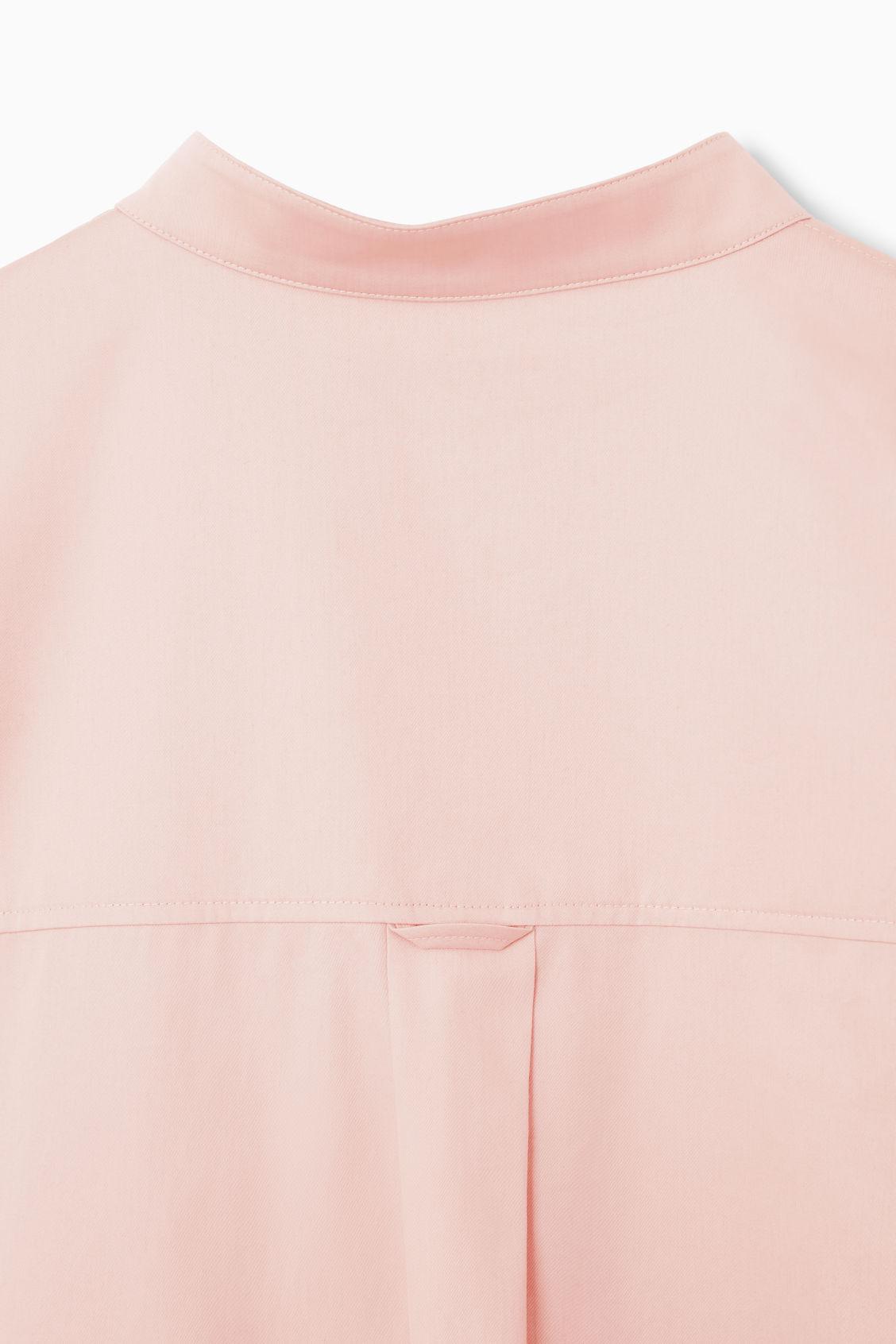 grandad collar shirt dress LCW EVERYDAY Grandad Collar Striped Shirt Dress - S6G484Z8-LEN