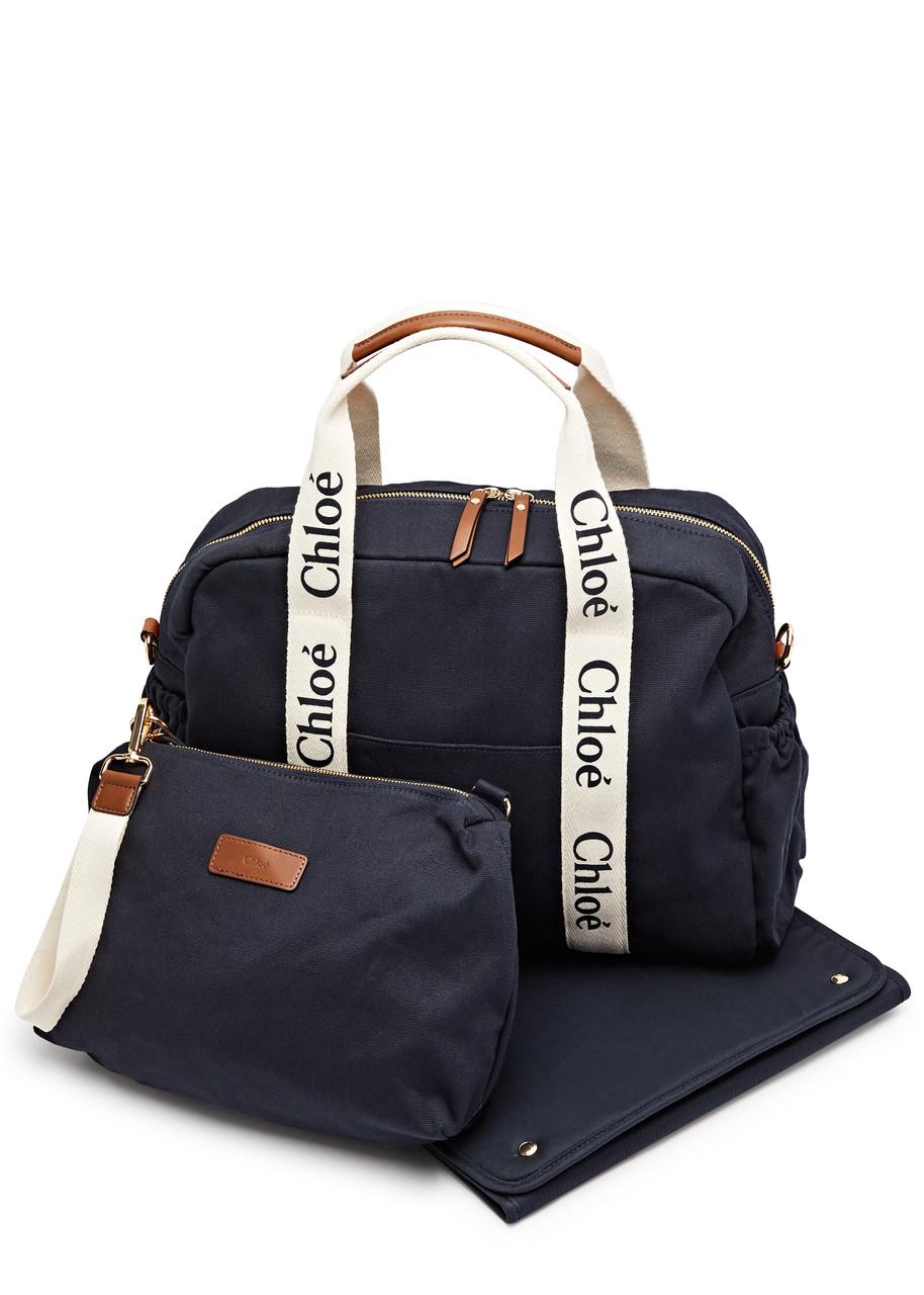 CHLOÉ Logo Canvas Changing Bag endource